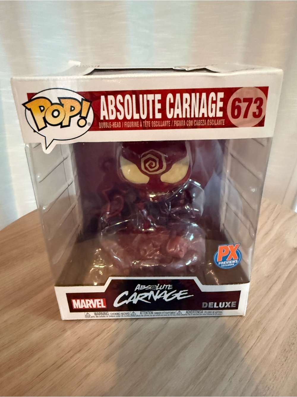 Funko Marvel Absolute Carnage Deluxe Pop! Figure - Red, Yellow